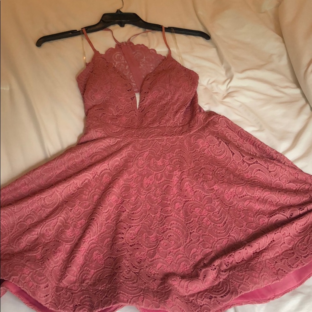 Pink skater dress!